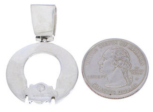 Multicolor Southwest Sterling Silver Slide Pendant EX30702