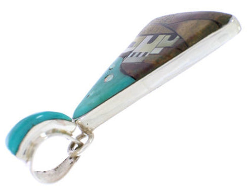 Multicolor Native American Village Design Southwestern Pendant EX30722