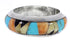 Sterling Silver Multicolor Southwest Ring Size 4-1/4 TX41915
