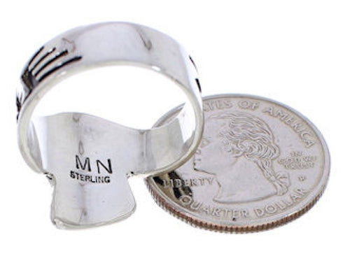 Southwest Multicolor Sterling Silver Ring Size 8-1/2 EX56693