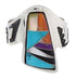 Multicolor Sterling Silver Southwestern Ring Size 6-1/2 EX61071