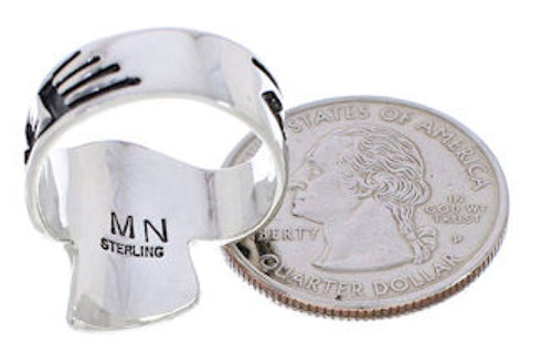 Multicolor Sterling Silver Southwestern Ring Size 6-1/2 EX61071