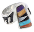 Sterling Silver Multicolor Southwest Ring Size 8-1/4 EX61119