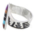 Multicolor Sterling Silver Southwestern Ring Size 5-1/4 EX61132