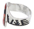 Multicolor Inlay Silver Southwestern Ring Size 8-3/4 EX61183