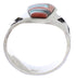 Southwest Multicolor Sterling Silver Ring Size 8-1/2 EX61190