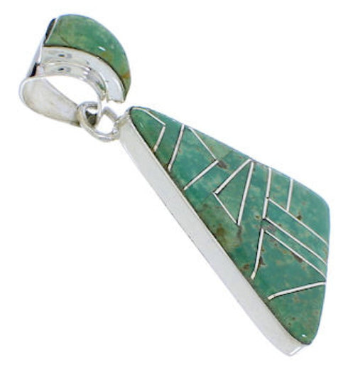 Sterling Silver Turquoise Pendant Jewelry PX23812