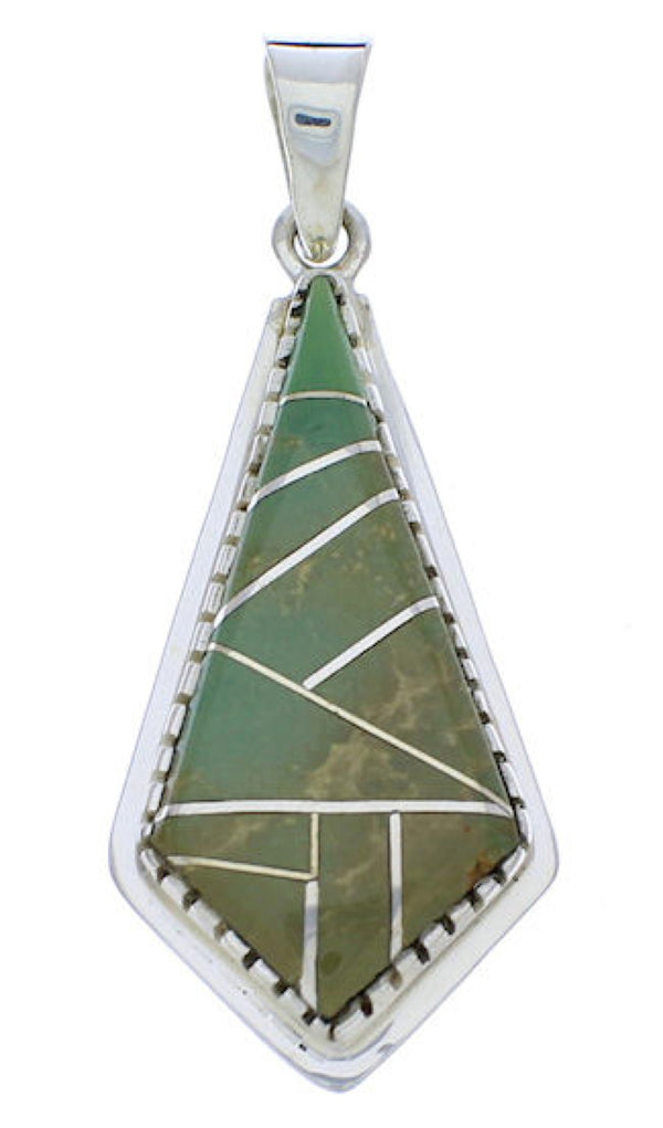 Turquoise and Sterling Silver Jewelry Slide Pendant PX23894