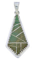 Turquoise and Sterling Silver Jewelry Slide Pendant PX23894