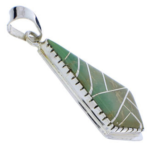 Turquoise and Sterling Silver Jewelry Slide Pendant PX23894