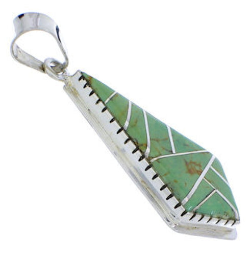 Turquoise and Sterling Silver Slide Pendant PX23897