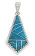 Silver and Turquoise Jewelry Slide Pendant PX23919