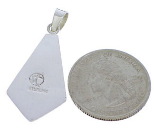 Silver and Turquoise Jewelry Slide Pendant PX23919