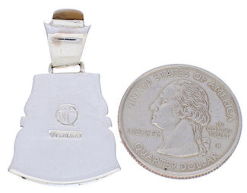 Multicolor Southwestern Sterling Silver Pendant EX29745