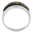 Authentic Silver Southwestern Multicolor Ring Size 6-3/4 CX50106