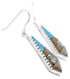 Native American Village Design Multicolor Inlay Earrings FX31335