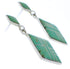 Post Dangle Turquoise Inlay and Sterling Silver Earrings PX24184