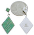 Post Dangle Turquoise Inlay and Sterling Silver Earrings PX24184