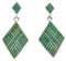 Sterling Silver Turquoise Post Dangle Earrings PX24186