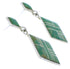 Sterling Silver Turquoise Post Dangle Earrings PX24186