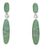 Sterling Silver Turquoise Post Dangle Jewelry Earrings PX24211