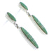 Sterling Silver Turquoise Post Dangle Jewelry Earrings PX24211