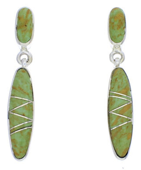 Jewelry Post Southwest Turquoise Sterling Silver Earrings PX24213