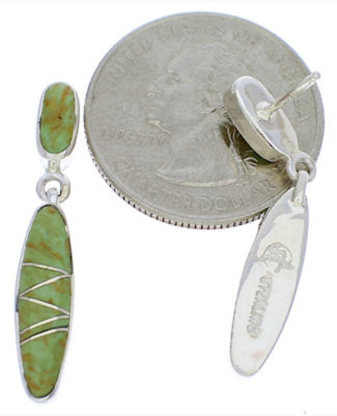 Jewelry Post Southwest Turquoise Sterling Silver Earrings PX24213
