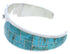 Southwest Lizard Sterling Silver Turquoise Inlay Cuff Bracelet FX27534