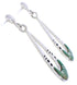 Sterling Silver Southwest Turquoise Inlay Post Dangle Earrings JX23882