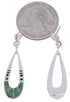 Sterling Silver Southwest Turquoise Inlay Post Dangle Earrings JX23882