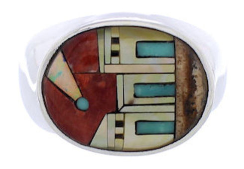 Native American Design Jewelry Multicolor Ring Size 12-1/2 PX42339