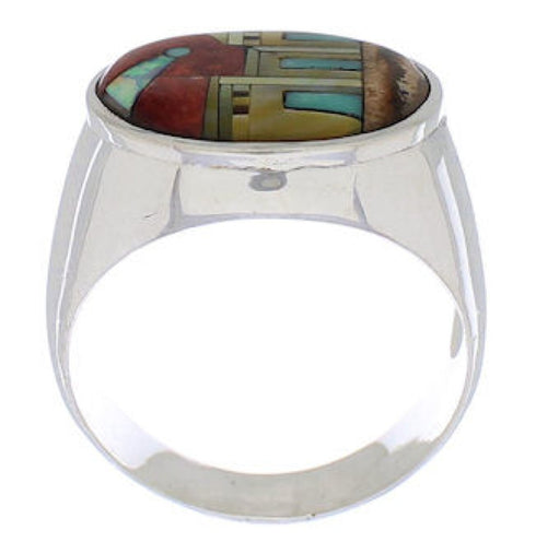 Native American Design Jewelry Multicolor Ring Size 12-1/2 PX42339