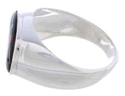 Multicolor Silver Native American Design Ring Size 11-1/2 PX42432