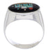 Multicolor Silver Native American Design Ring Size 11-1/2 PX42432