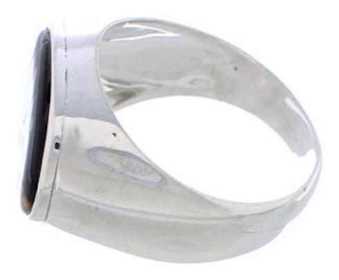 Silver Native American Design Multicolor Ring Size 12-1/2 PX42452