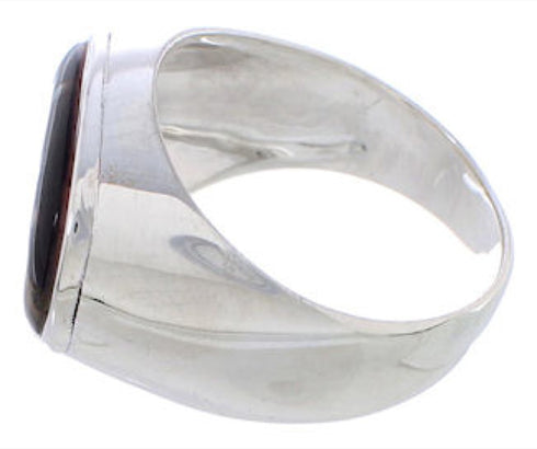 Silver Pueblo Design Multicolor Ring Size 11-1/4 PX42460