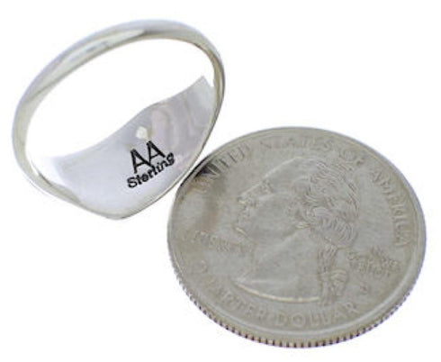 Multicolor Southwestern Sterling Silver Ring Size 6 EX50472