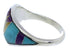 Genuine Sterling Silver Southwest Multicolor Ring Size 6-3/4 EX50496