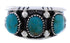 Genuine Sterling Silver Turquoise Jewelry Ring Size 6-1/2 WX36811