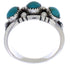 Genuine Sterling Silver Turquoise Jewelry Ring Size 6-1/2 WX36811