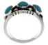 Sterling Silver Southwestern Turquoise Ring Size 8-3/4 WX36843
