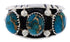 Turquoise Southwest Authentic Sterling Silver Ring Size 7-1/4 WX37056