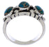 Turquoise Southwest Authentic Sterling Silver Ring Size 7-1/4 WX37056