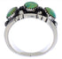 Southwest Turquoise Genuine Sterling Silver Ring Size 7-3/4 WX37096