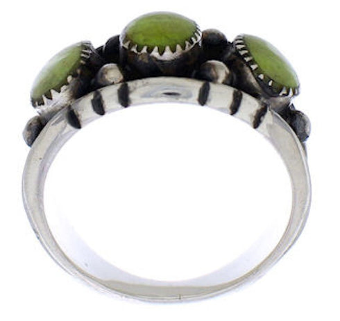 Turquoise Jewelry Silver Southwestern Ring Size 6-1/2 WX37118
