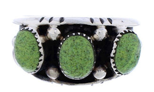 Turquoise Genuine Sterling Silver Southwestern Ring Size 7-1/2 WX37135