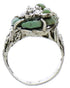 Turquoise Flower Dragonfly Silver Southwest Ring Size 4-3/4 YX89596