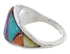 Southwest Jewelry Multicolor Sterling Silver Ring Size 6-3/4 EX22440