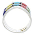 Southwest Authentic Sterling Silver Multicolor Ring Size 6 VX58476